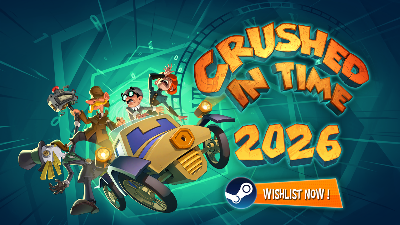 Crushed In Time wishlist banner